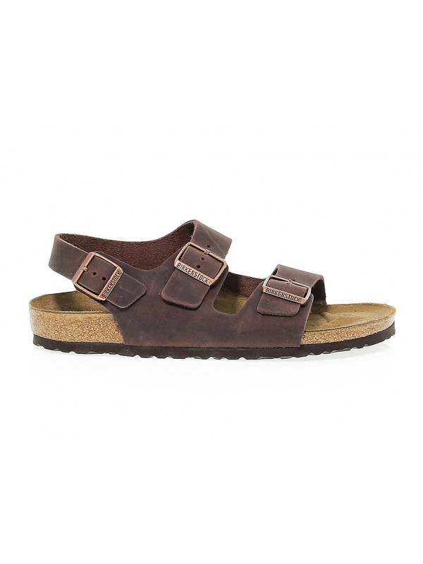 Sandalo Birkenstock MILANO in pelle habana