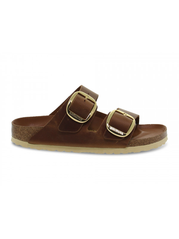 Sandalo basso Birkenstock ARIZONA BIG BUCKLE in pelle cuoio