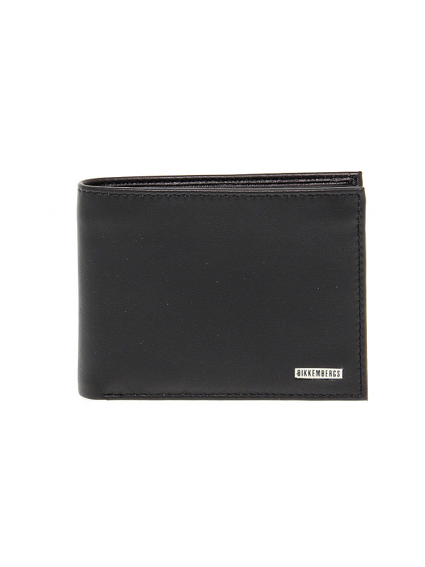 Portafoglio Bikkembergs WALLET METAL PLATE in pelle