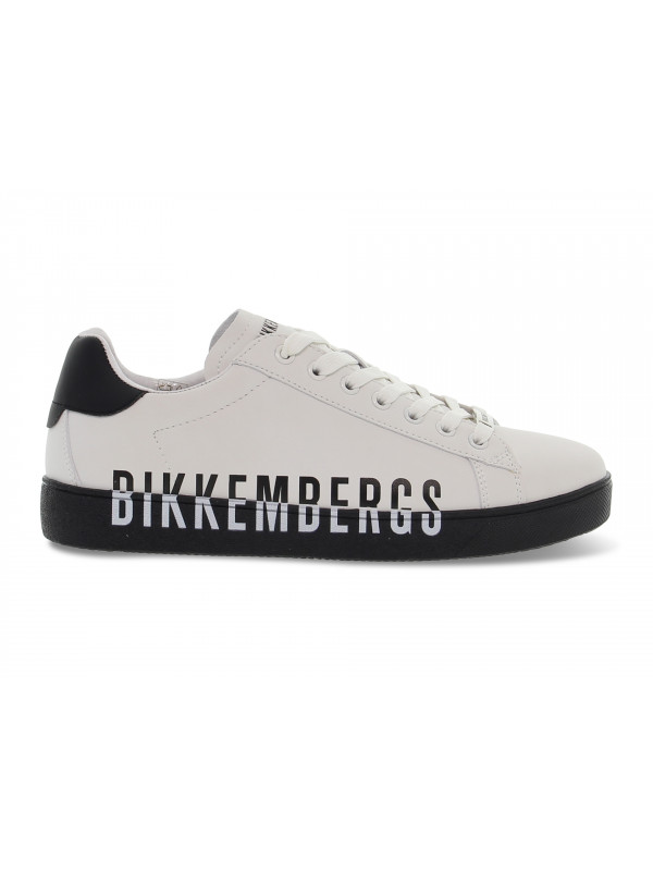 Sneakers Bikkembergs EXTRALIGHT in microfibra bianco e nero