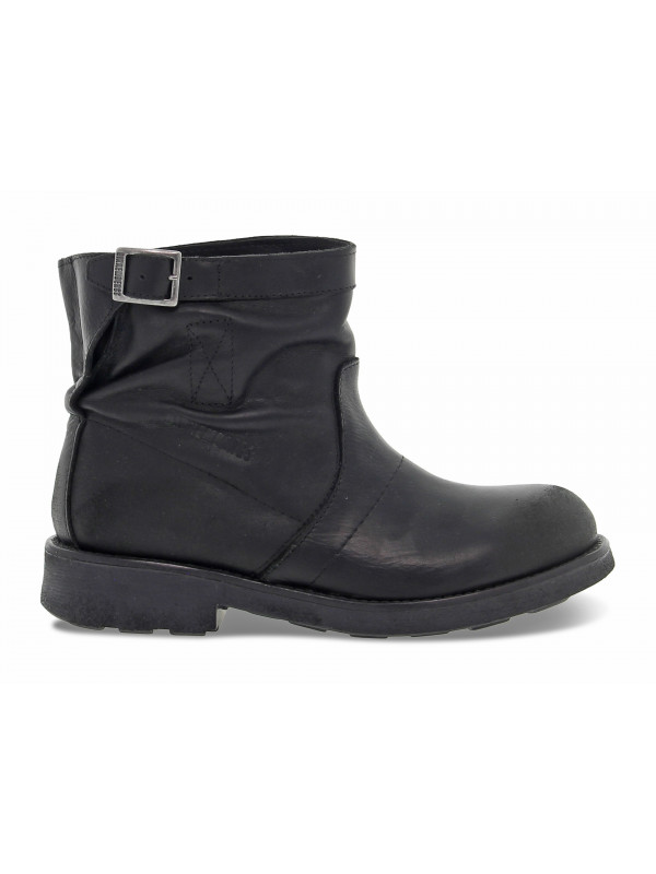 Tronchetto Bikkembergs VINTAGE BIKER MINI in pelle nero