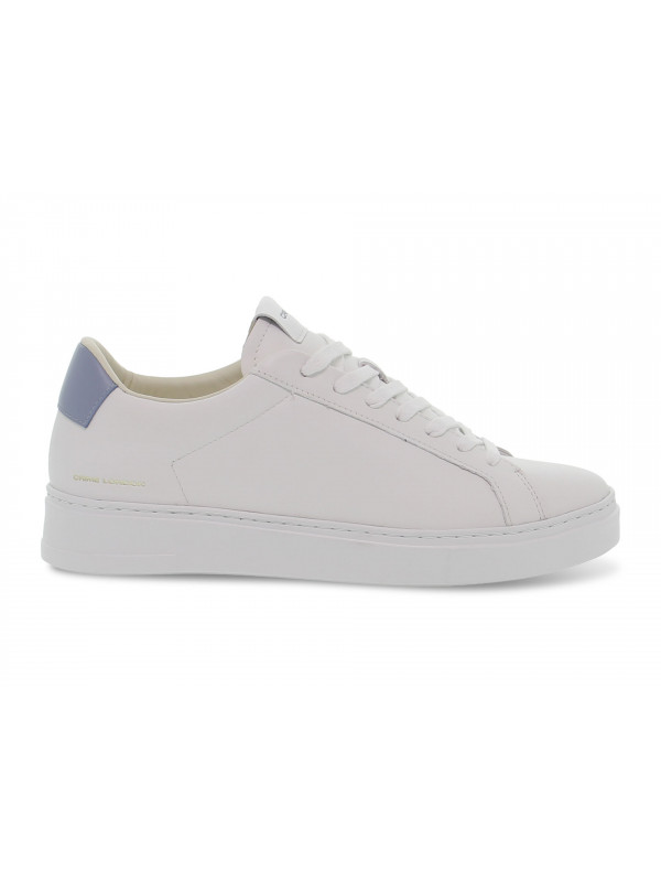 Sneakers Crime London EXTRALIGHT in pelle bianco e avio