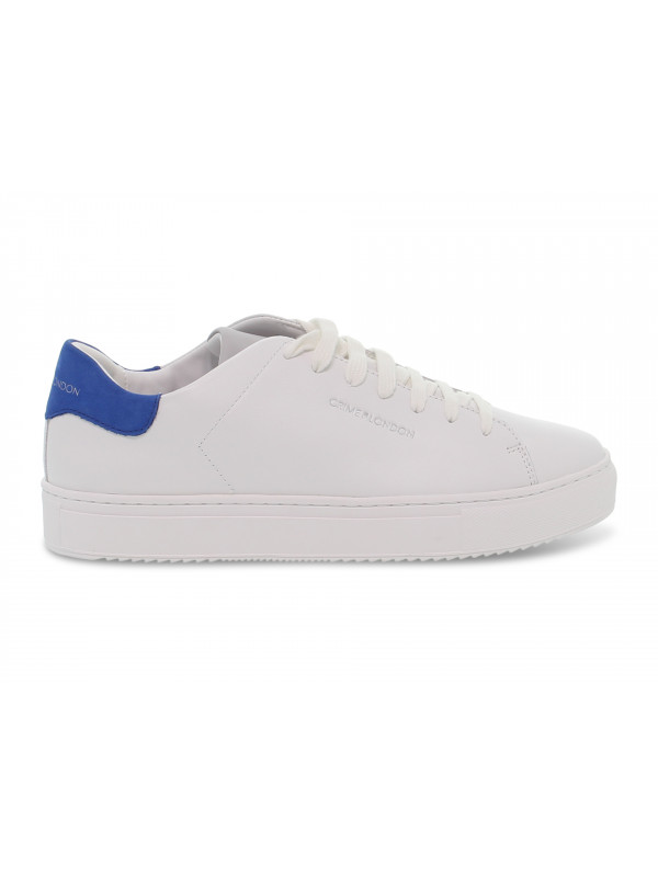 Sneakers Crime London UNITY LOW TOP in pelle bianco e blu