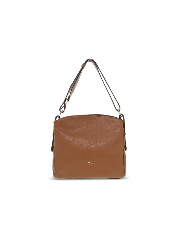 Borsa a tracolla Cuoieria Fiorentina VELVET BORSA A SPALLA GRANDE CON TRACOLLA ESTENSIBILE in pelle cuoio