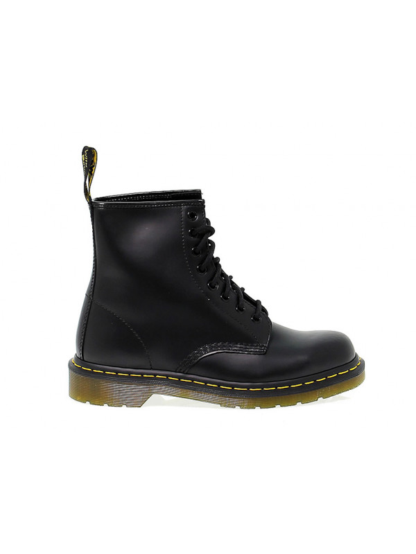 Polacco Dr. Martens 8 EYE BOOT BLACK SMOOTH in pelle nero