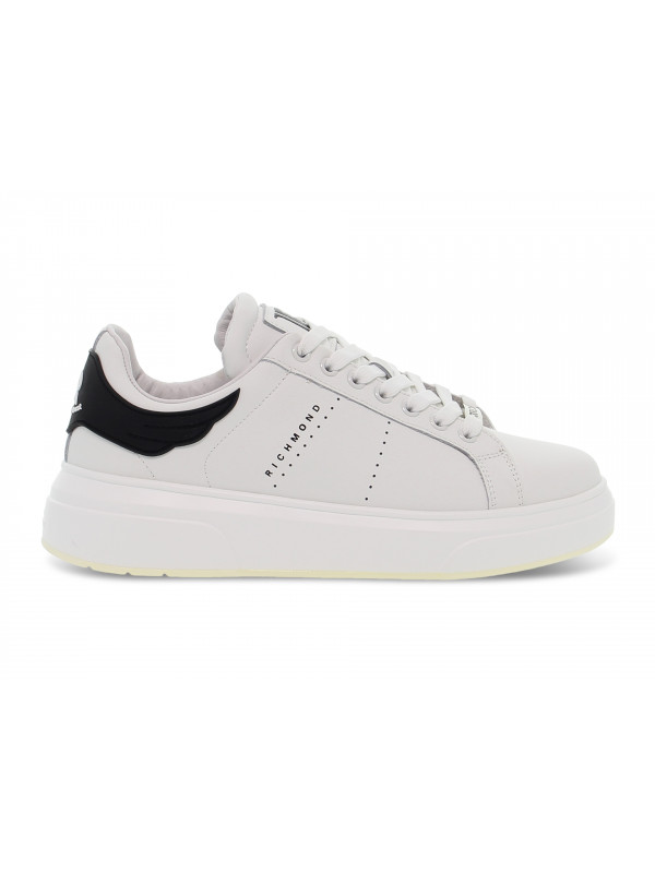 Sneakers John Richmond ALEXANDER MCQUEEN in pelle bianco e nero