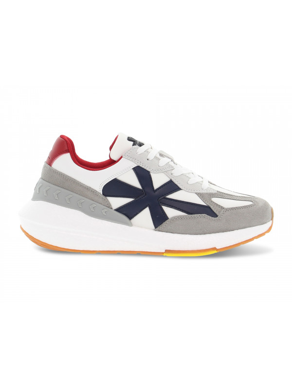 Sneakers John Richmond BALENCIAGA in nylon e camoscio bianco e blu Uomo Sneakers