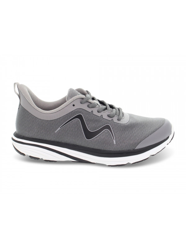 Sneakers MBT SPEED-1200 LACE UP RUNNING W in tessuto e ecopelle grigio e nero