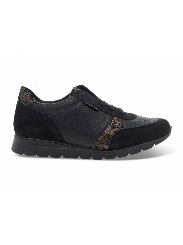 Scarpa bassa Mephisto DALILHA MOBILS ERGONOMIC in pelle e camoscio nero Donna Scarpa bassa