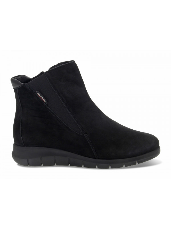Tronchetto Mephisto IDILIA MOBILS ERGONOMIC in nabuk nero