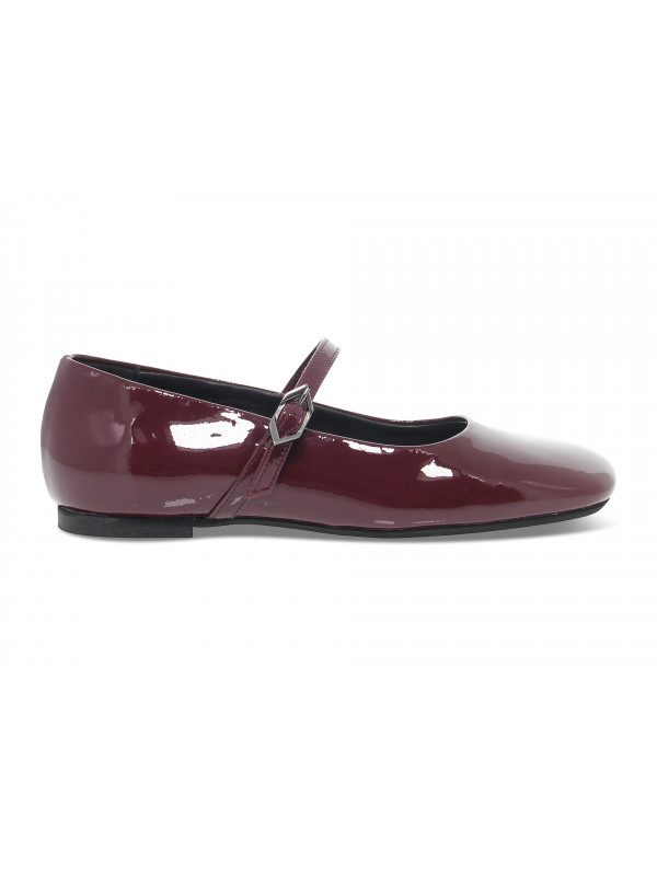 Scarpa bassa Poesie Veneziane GUCCI FLAT BEBE' in vernice bordeaux