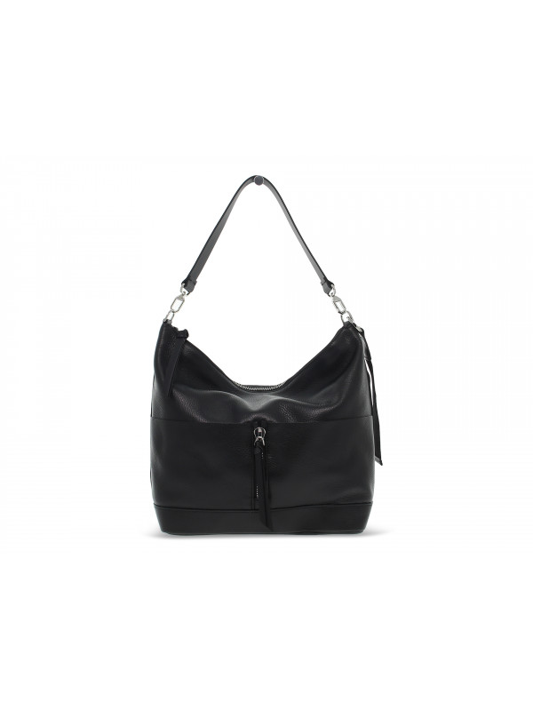 Borsa a tracolla Rebelle EIRENE BUCKET L DOLLARO in pelle nero