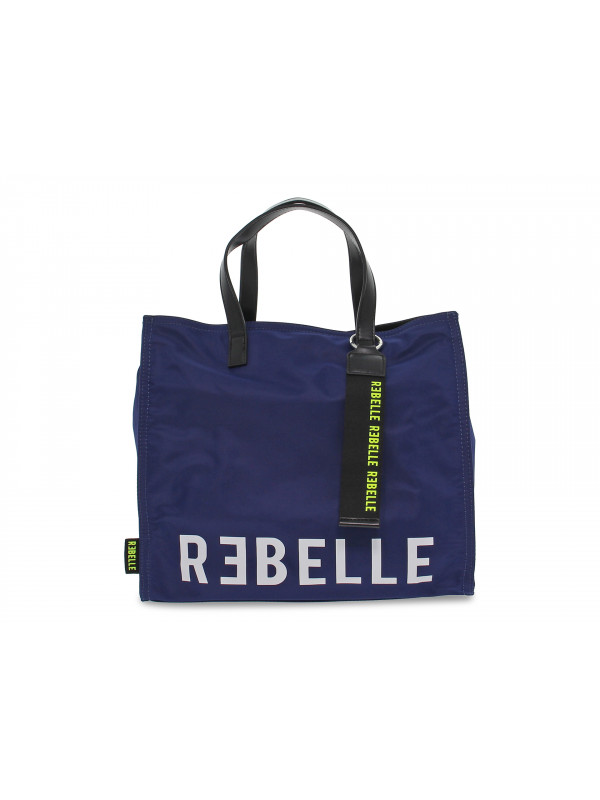 Shopping bag Rebelle ELECTRA SHOP M NYLON ROYAL BLUE in nylon blu e bianco