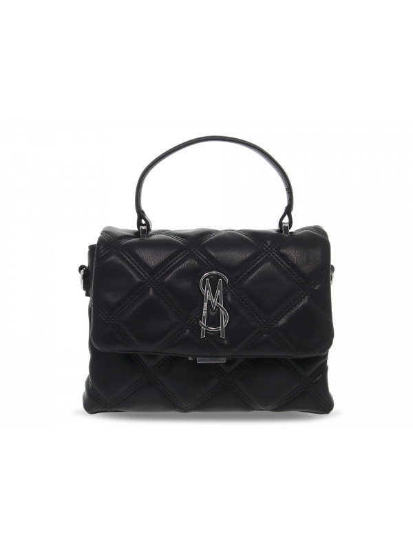 Borsa a mano Steve Madden BWORSHIP TOP HANDLE in nappa nero e argento Donna Borsa a mano