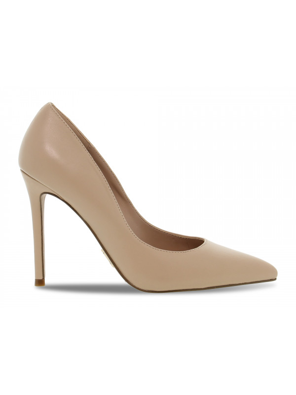 Décolleté Steve Madden EVELYN BLUSH LEATHER in pelle beige