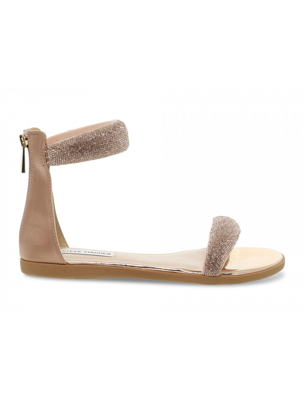 Sandalo basso Steve Madden INFUSE R ROSE GOLD in crystal e laminato oro e platino