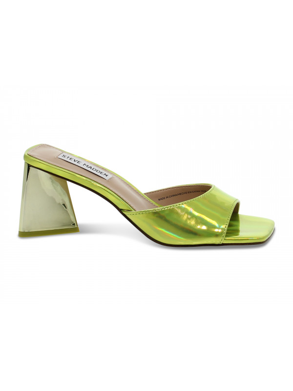 Sandalo con tacco Steve Madden MARCIE CITRON in laminato giallo fluo e lime