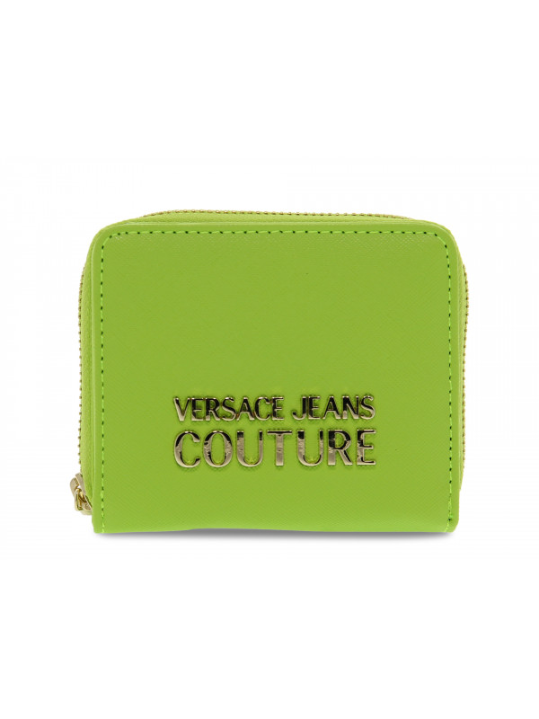 Portafoglio Versace Jeans Couture JEANS COUTURE RANGE A SKETCH 17 WALLET THELMA in saffiano lime e oro