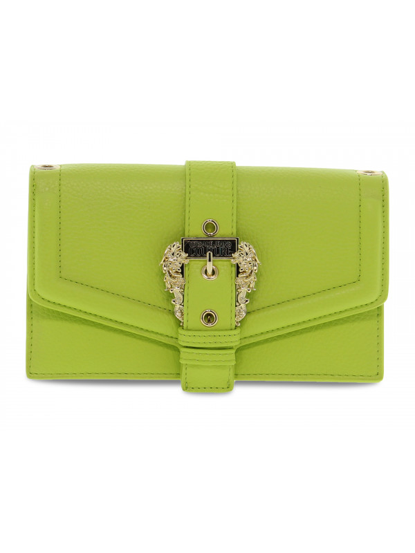 Borsa a tracolla Versace Jeans Couture JEANS COUTURE RANGE F SKETCH 16 BUCKLE GRAINY in pelle lime