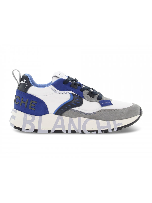 Sneakers Voile Blanche CLUB01 1B53 in pelle e nylon bianco e blu