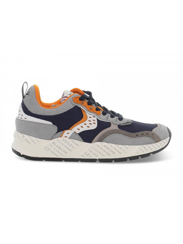 Sneakers Voile Blanche CLUB18 in camoscio e nylon grigio e blu Uomo Sneakers