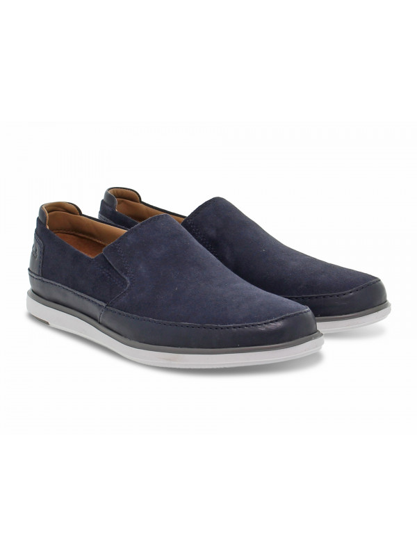 Senza stringhe Clarks BRATTON STEP in camoscio blu Guidi