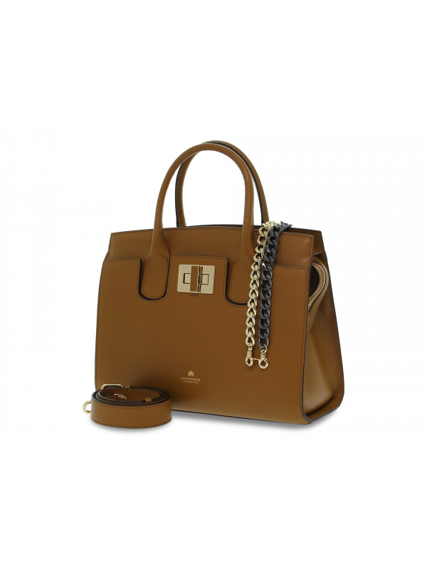 Borsa a mano Cuoieria Fiorentina BELLA MEDIUM TOTE BAG CON ACCESSORIO METALLO in saffiano cuoio Guidi Calzature Saldi Primavera Estate 2024 Guidi Calzature