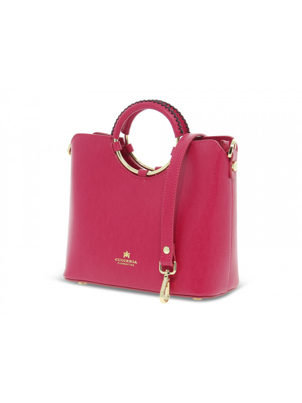 Borsa a mano Cuoieria Fiorentina OBLO MINI XBODY in pelle fucsia Guidi Calzature Saldi Primavera Estate 2024 Guidi Calzature