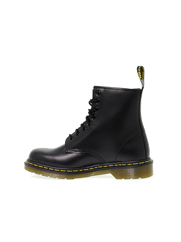 Polacco Dr. Martens 8 EYE BOOT BLACK SMOOTH in pelle nero Guidi