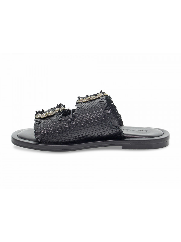 Sandalo basso outlet intrecciato
