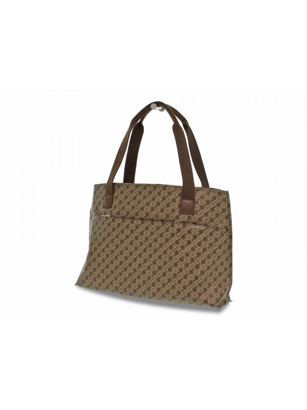 Shopping bag Gherardini SOFTY SHOPPING BAG in tessuto e pelle testa di moro Guidi Calzature Saldi Primavera Estate 2024 Guidi Calzature