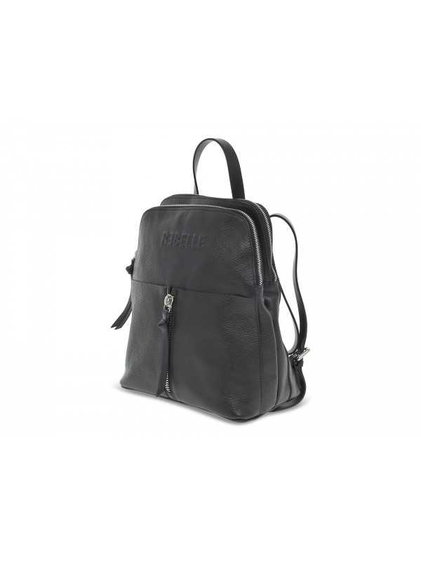 Zaino Rebelle DIANA BACKPACK DOLLARO in pelle nero - Guidi Calzature -  Nuova Collezione Primavera Estate 2022 - Guidi Calzature