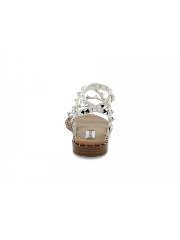 Steve Madden Sandalo Spikey Donna - Basso In Ecopelle Nera, Primavera/Estate 2021, Taglia 36 (4 UK)