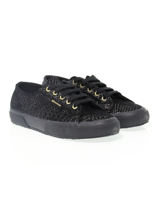 Superga black gold top