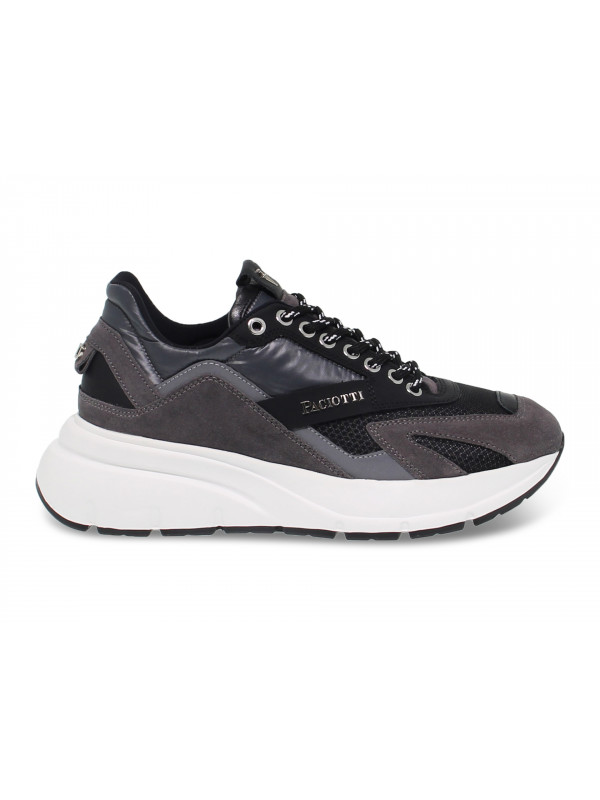 Sneakers Cesare Paciotti in grey suede leather