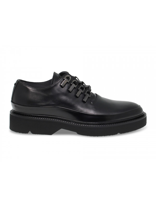 Lace-up shoes Cesare Paciotti in black leather
