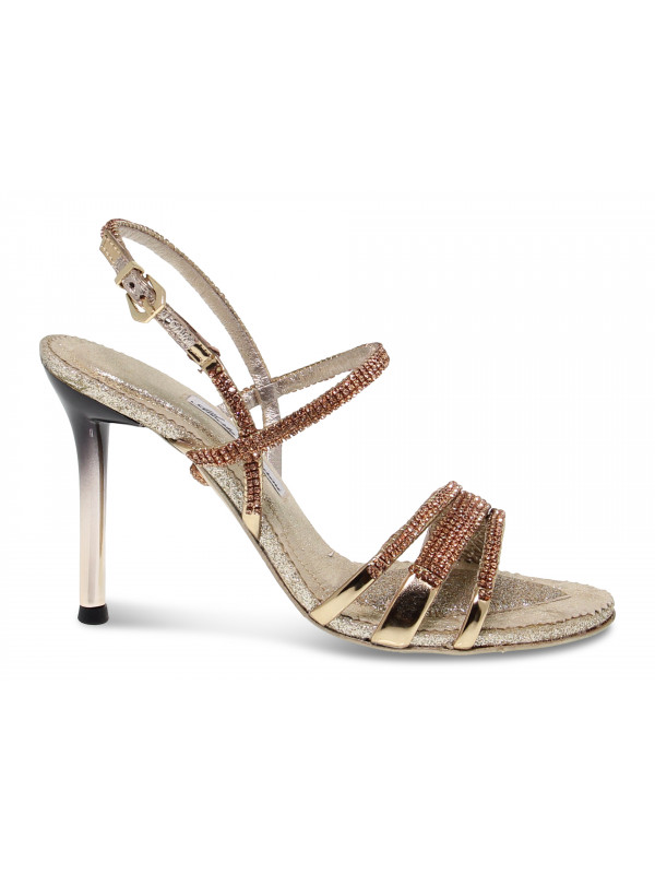 Heeled sandal Alberto Venturini GIOIELLO in copper crystal