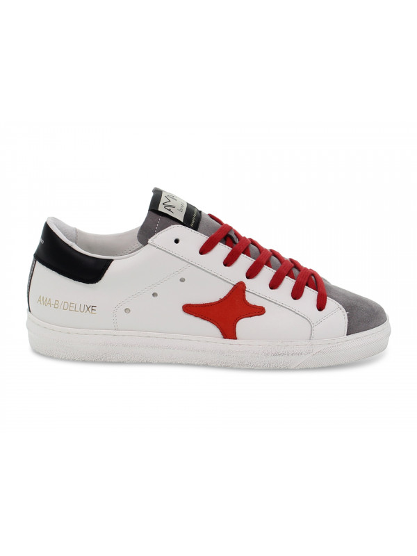 Sneakers Ama Brand BASIC DELUXE in white leather
