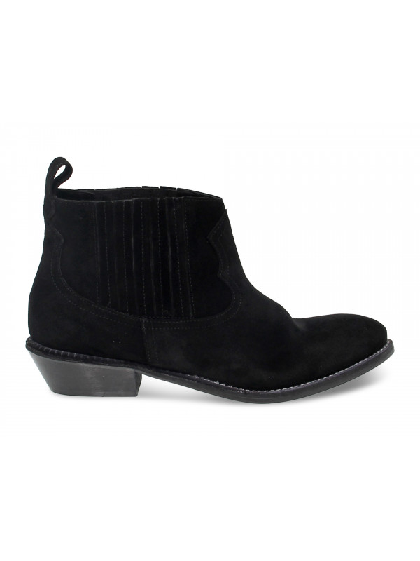 Ankle boot Ame in black suede leather