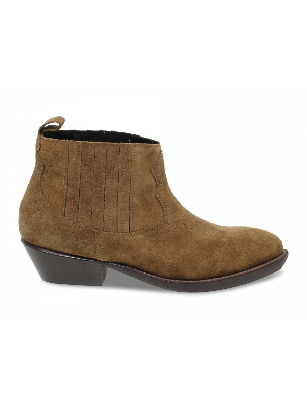 Ankle boot Ame in tobacco suede leather