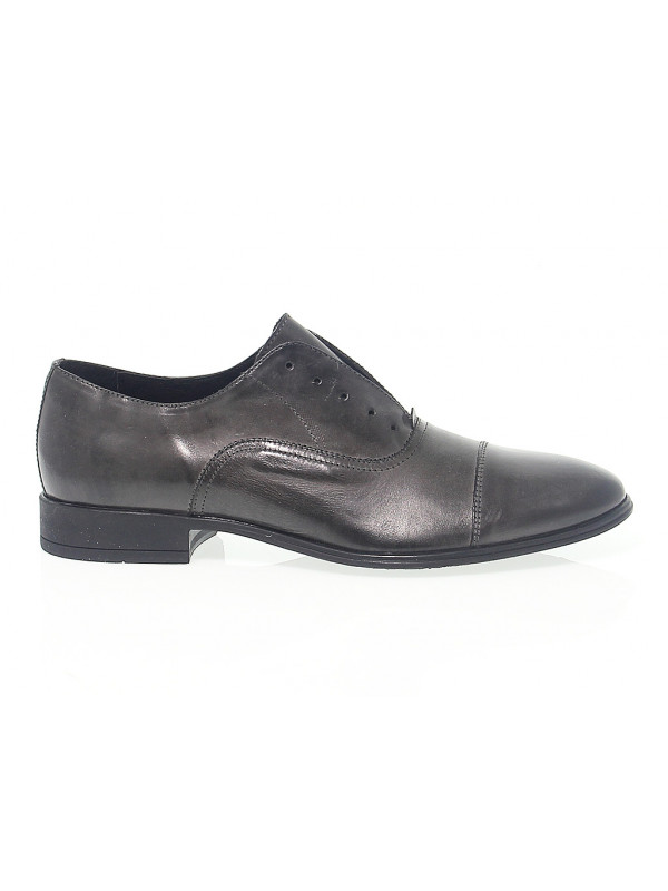 Lace-up shoes Antica Cuoieria in grey leather
