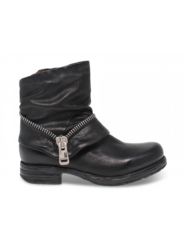 Low boot A.S.98 in black leather