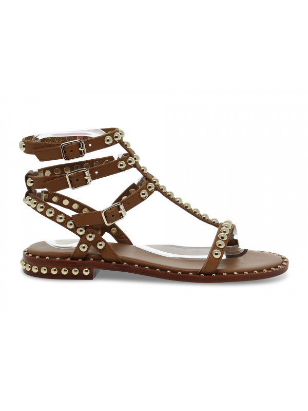 Flat sandals Ash SCHIAVA in leather leather