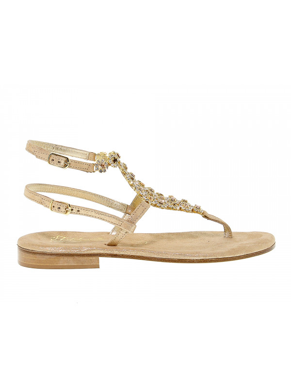 Flat sandals Balduccelli in leather