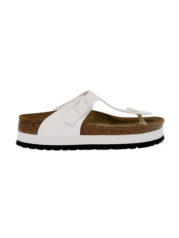 Flat sandals Birkenstock GIZEH PLATEAU in leather