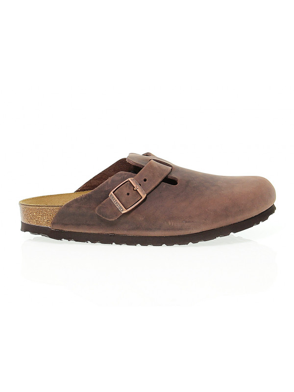 Flat sandals Birkenstock BOSTON in habana leather