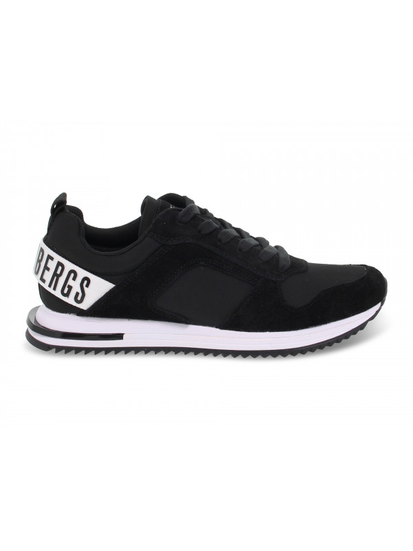 Sneakers Bikkembergs HECTOR LOW TOP LACE UP in black suede leather