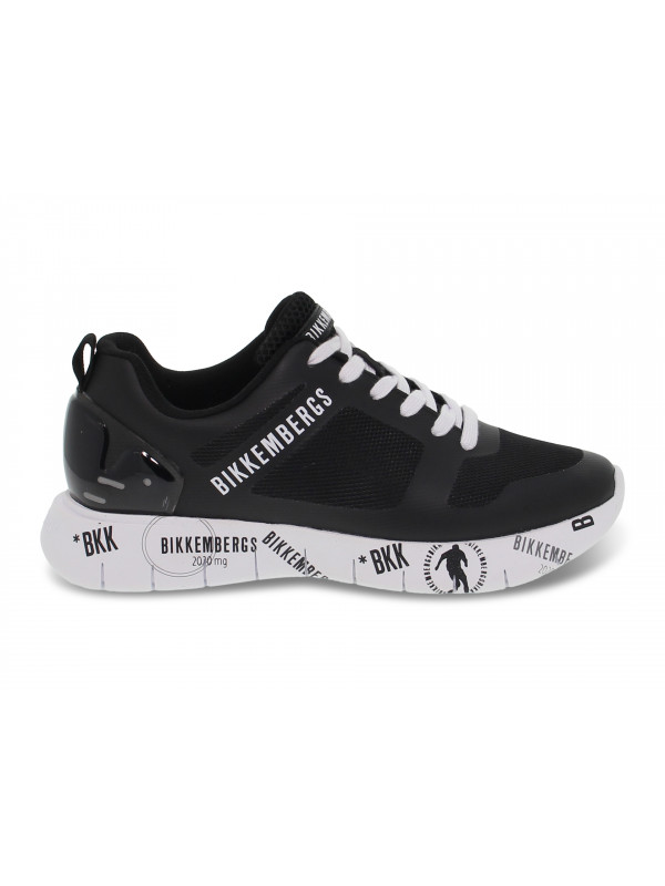 Sneakers Bikkembergs FLAVIO LOW TOP LACE UP in black fabric