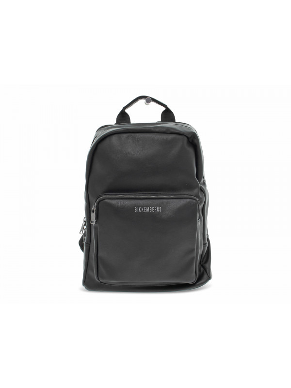 Backpack Bikkembergs LARGE BACKPACK NEXT in black faux leather