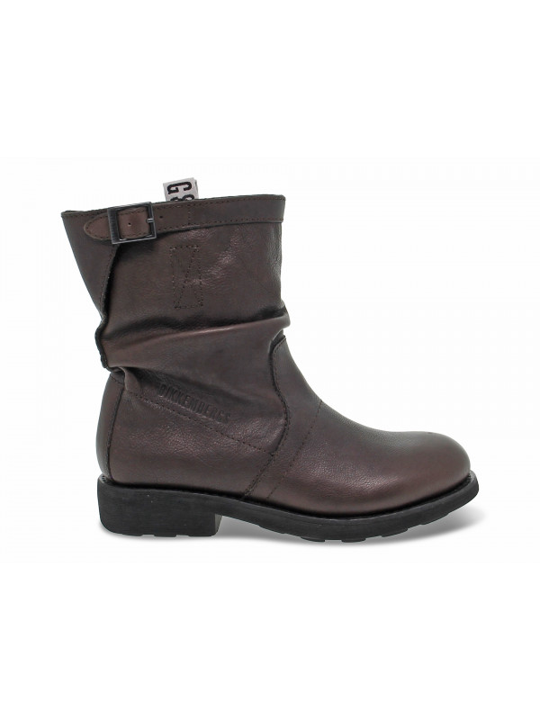 Ankle boot Bikkembergs VINTAGE BIKER VIOLANTE in dark brown leather